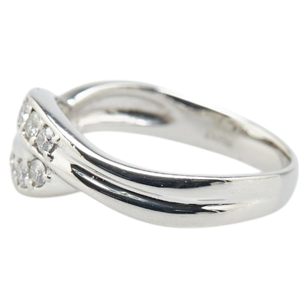 Pt900 プラチナ ダイヤ0.25ct リング 指輪 レディース 10号 【中古】