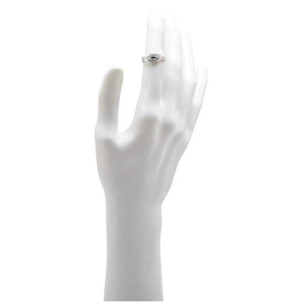 Pt900 プラチナ ダイヤ0.25ct リング 指輪 レディース 10号 【中古】