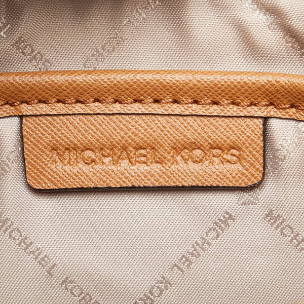 マイケルコース シグネチャー 斜め掛け チェーン ショルダーバッグ 35F8GTTC3B ブラウン PVC レザー レディース Michael Kors 【中古】