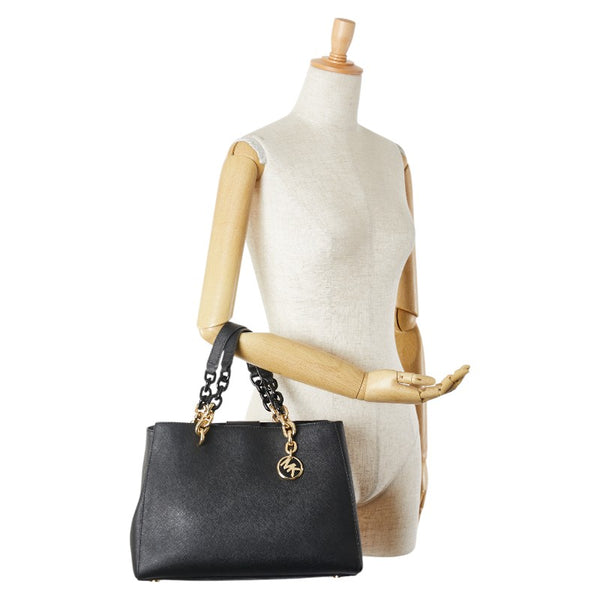マイケルコース ハンドバッグ 30F7GCYS2L ブラック レザー レディース Michael Kors 【中古】