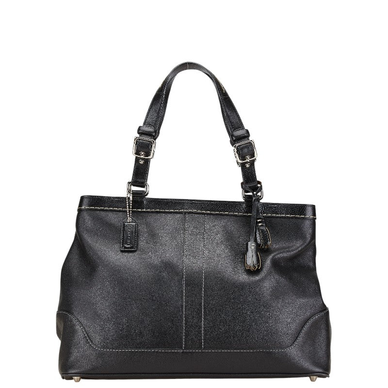 コーチ ハンドバッグ 7468 ブラック レザー レディース COACH 【中古】