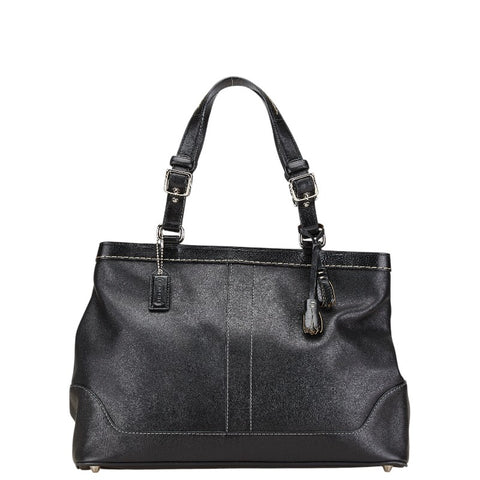 コーチ ハンドバッグ 7468 ブラック レザー レディース COACH 【中古】