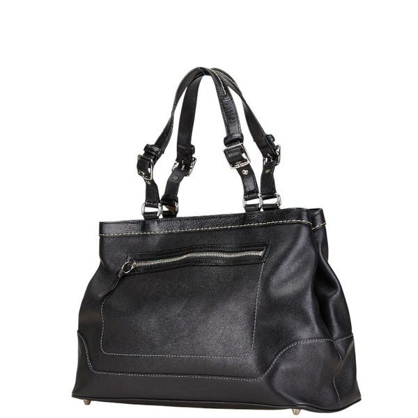 コーチ ハンドバッグ 7468 ブラック レザー レディース COACH 【中古】