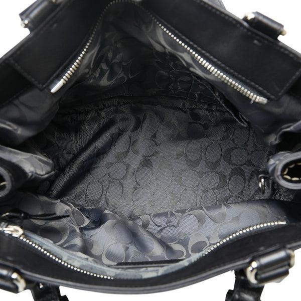 コーチ ハンドバッグ 7468 ブラック レザー レディース COACH 【中古】