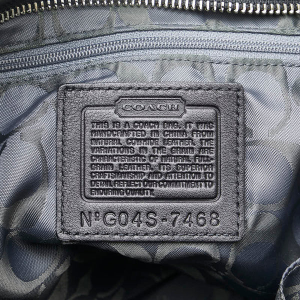 コーチ ハンドバッグ 7468 ブラック レザー レディース COACH 【中古】