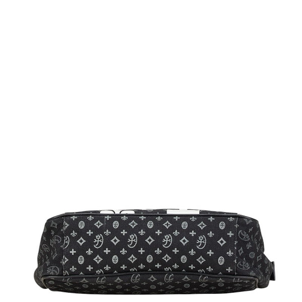 カステルバジャック ニース ドライビング トートバッグ ブラック ホワイト キャンバス レディース JC de CASTELBAJAC 【中古】