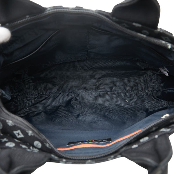 カステルバジャック ニース ドライビング トートバッグ ブラック ホワイト キャンバス レディース JC de CASTELBAJAC 【中古】