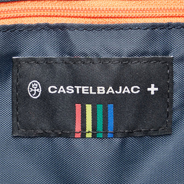 カステルバジャック ニース ドライビング トートバッグ ブラック ホワイト キャンバス レディース JC de CASTELBAJAC 【中古】