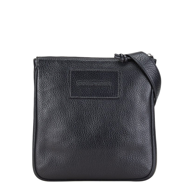 アルマーニ ショルダーバッグ ブラック レザー レディース ARMANI 【中古】