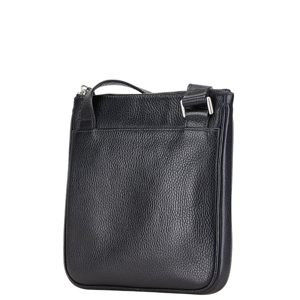 アルマーニ ショルダーバッグ ブラック レザー レディース ARMANI 【中古】