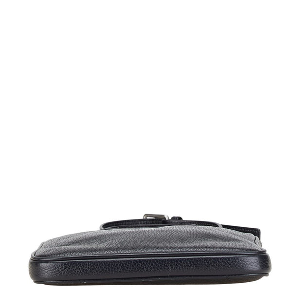 アルマーニ ショルダーバッグ ブラック レザー レディース ARMANI 【中古】