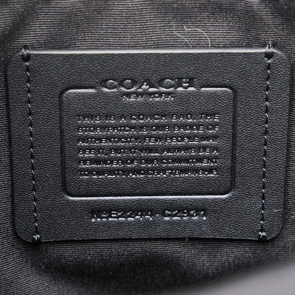 コーチ グラハム ボディバッグ スリングバッグ C2931 ブラック レザー メンズ COACH 【中古】
