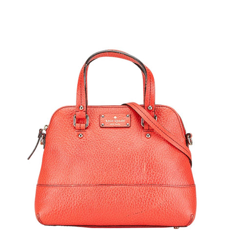 ケイトスペード ハンドバッグ ショルダーバッグ 2WAY レッド レザー レディース Kate Spade 【中古】