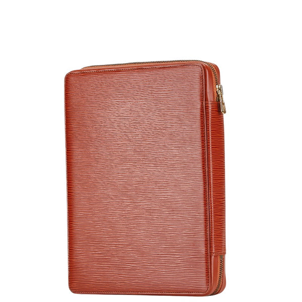 ルイ ヴィトン エピ 手帳カバー ブックカバー ケニアブラウン レザー レディース LOUIS VUITTON 【中古】