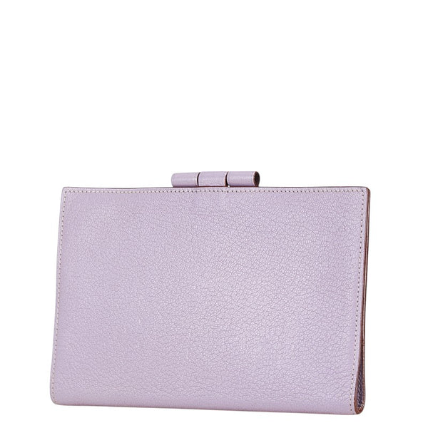 エルメス アジャンダヴィジョン 手帳カバー リラ ライトパープル シェーブル レディース HERMES 【中古】