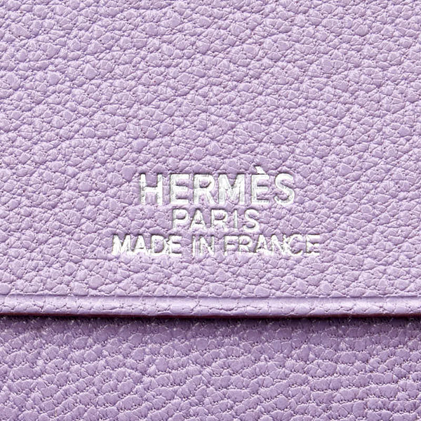 エルメス アジャンダヴィジョン 手帳カバー リラ ライトパープル シェーブル レディース HERMES 【中古】