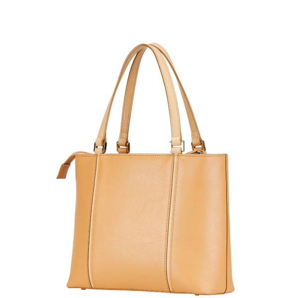 バーバリー ノバチェック ハンドバッグ ベージュ レザー レディース BURBERRY 【中古】