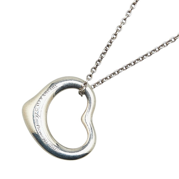 ティファニー オープンハート ネックレス SV925 シルバー レディース TIFFANY&Co. 【中古】
