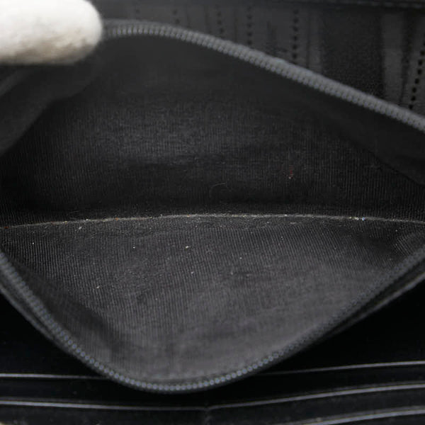 サルヴァトーレフェラガモ リボン 長財布 ブラック レザー レディース Salvatore Ferragamo 【中古】