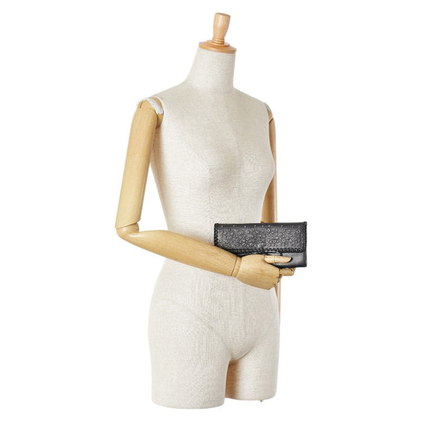 サルヴァトーレフェラガモ リボン 長財布 ブラック レザー レディース Salvatore Ferragamo 【中古】