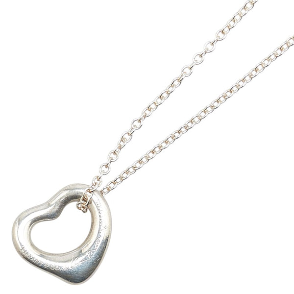 ティファニー オープンハート ネックレス シルバー SV925 シルバー レディース TIFFANY&Co. 【中古】