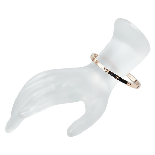 カルティエ ラブブレスレットSM 6Pダイヤ ブレスレット CRB6047616 K18PG ピンクゴールド レディース CARTIER 【中古】