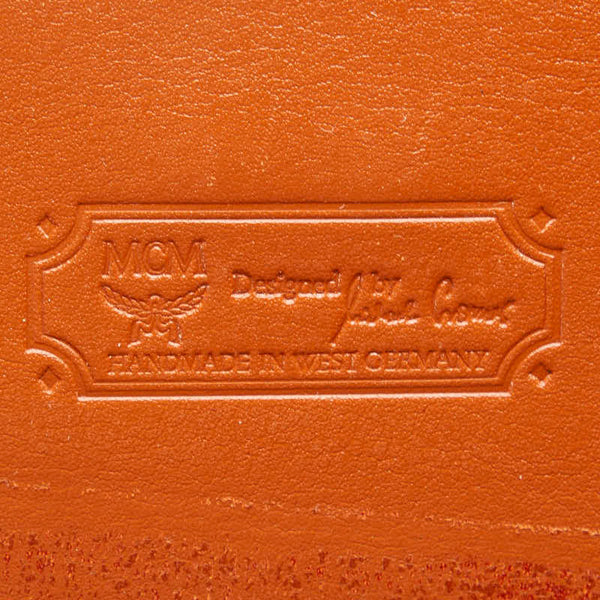 エム シー エム ヴィセトス ロゴグラム ショルダーバッグ ブラウン PVC レザー レディース MCM 【中古】