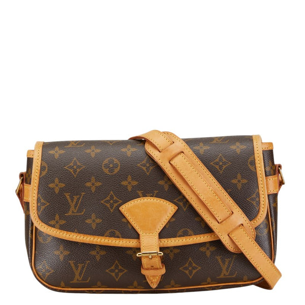 ルイ ヴィトン モノグラム ソローニュ 斜め掛け ショルダーバッグ M42250 ブラウン PVC レザー レディース LOUIS VUITTON 【中古】