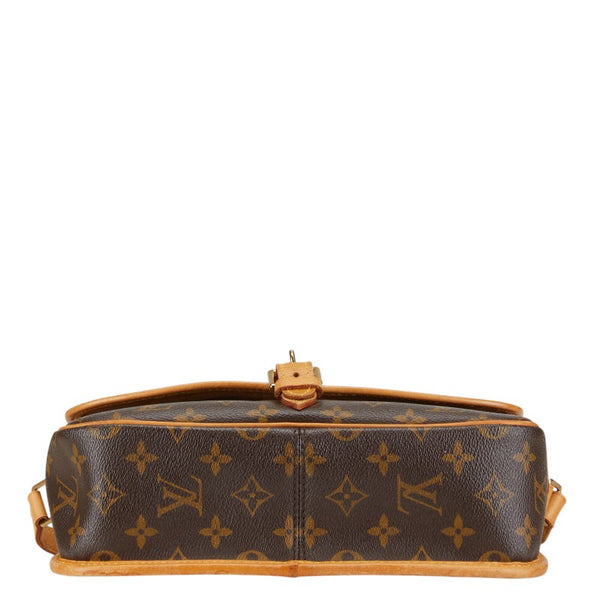 ルイ ヴィトン モノグラム ソローニュ 斜め掛け ショルダーバッグ M42250 ブラウン PVC レザー レディース LOUIS VUITTON 【中古】