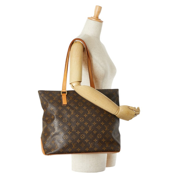 ルイ ヴィトン モノグラム カバメゾ ショルダーバッグ トートバッグ  M51151 ブラウン PVC レザー レディース LOUIS VUITTON 【中古】