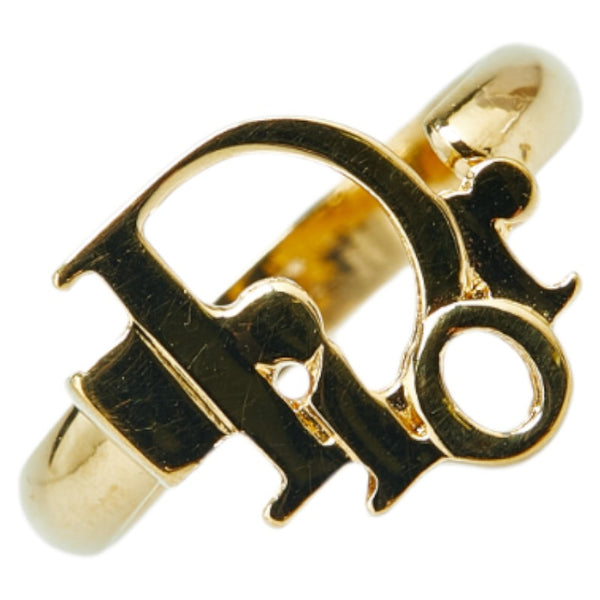 ディオール ロゴ リング 指輪 ゴールド メッキ レディース Dior 【中古】