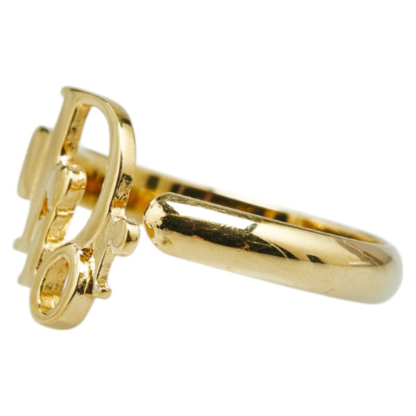 ディオール ロゴ リング 指輪 ゴールド メッキ レディース Dior 【中古】