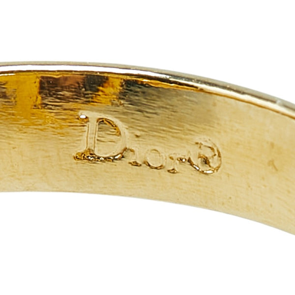 ディオール ロゴ リング 指輪 ゴールド メッキ レディース Dior 【中古】