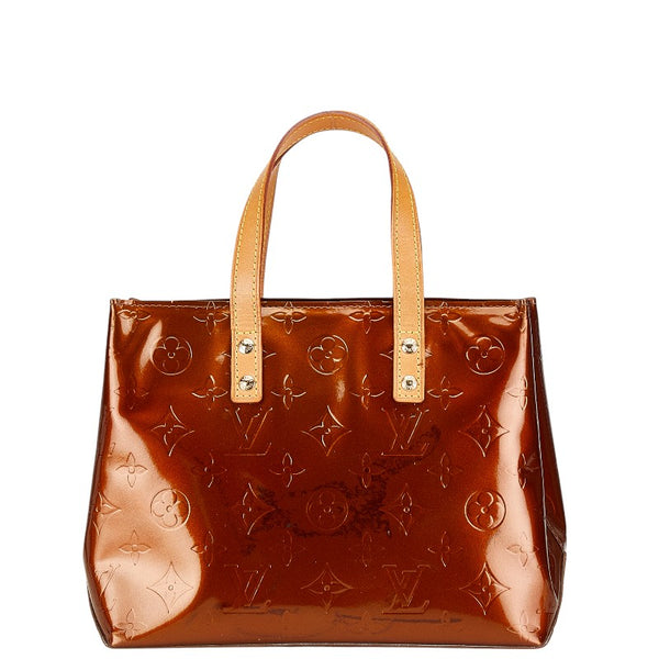ルイ ヴィトン モノグラム ヴェルニ リードPM ハンドバッグ M91146 ブロンズ ブラウン パテントレザー レディース LOUIS VUITTON 【中古】