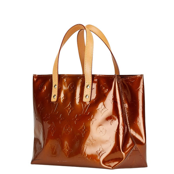ルイ ヴィトン モノグラム ヴェルニ リードPM ハンドバッグ M91146 ブロンズ ブラウン パテントレザー レディース LOUIS VUITTON 【中古】
