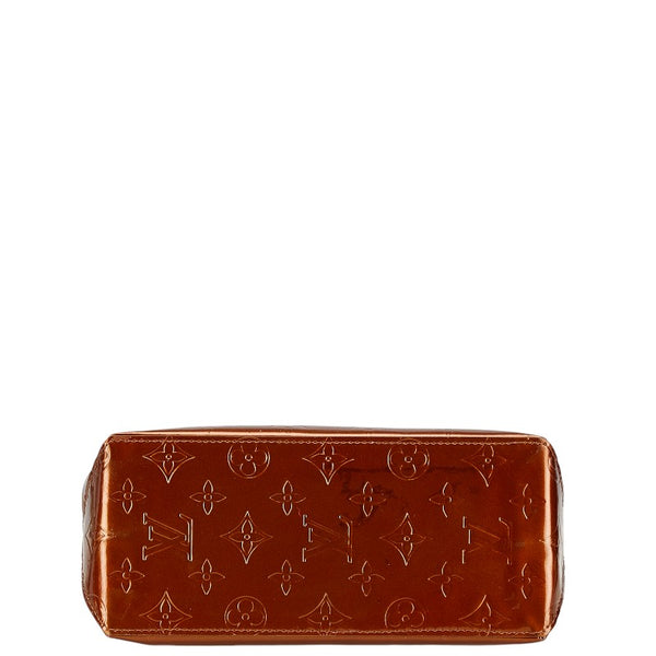 ルイ ヴィトン モノグラム ヴェルニ リードPM ハンドバッグ M91146 ブロンズ ブラウン パテントレザー レディース LOUIS VUITTON 【中古】