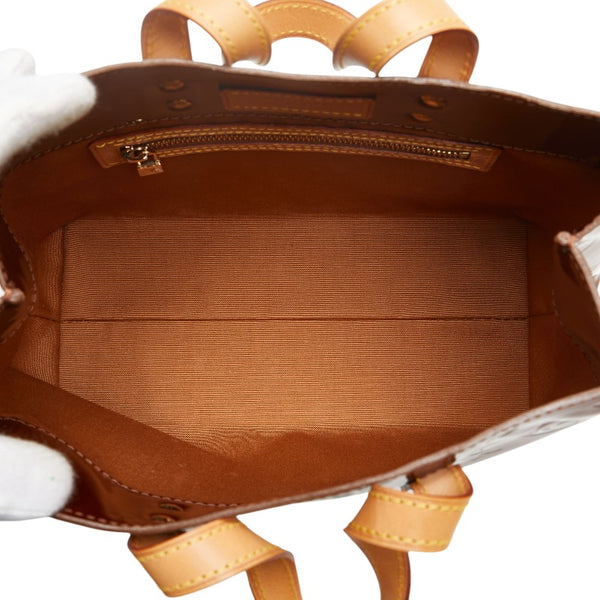 ルイ ヴィトン モノグラム ヴェルニ リードPM ハンドバッグ M91146 ブロンズ ブラウン パテントレザー レディース LOUIS VUITTON 【中古】