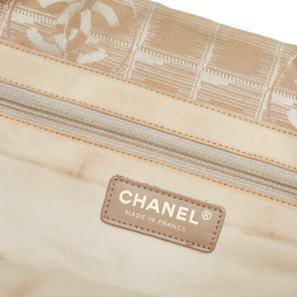 シャネル ニュートラベルライン トートPM ココマーク ハンドバッグ トートバッグ ベージュ ナイロン レザー レディース CHANEL 【中古】