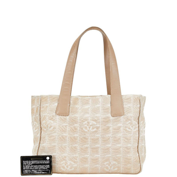 シャネル ニュートラベルライン トートPM ココマーク ハンドバッグ トートバッグ ベージュ ナイロン レザー レディース CHANEL 【中古】