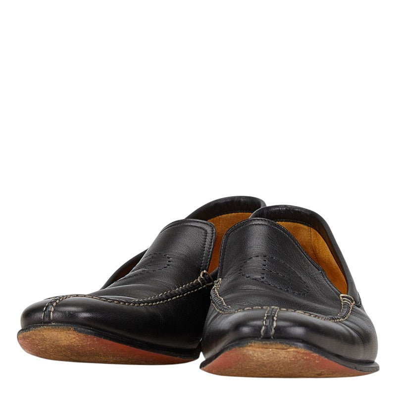 エルメス パンチング ローファー サイズ：40 ブラック レザー メンズ HERMES 【中古】