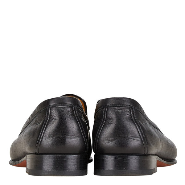 エルメス パンチング ローファー サイズ：40 ブラック レザー メンズ HERMES 【中古】