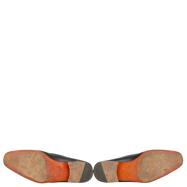 エルメス パンチング ローファー サイズ：40 ブラック レザー メンズ HERMES 【中古】