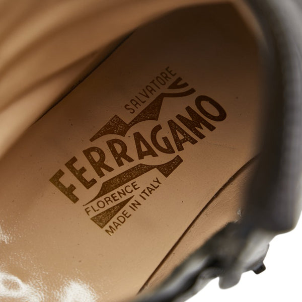 サルヴァトーレフェラガモ ガンチーニ ブーツ ショートブーツ サイズ：7C ブラック レザー レディース Salvatore Ferragamo 【中古】