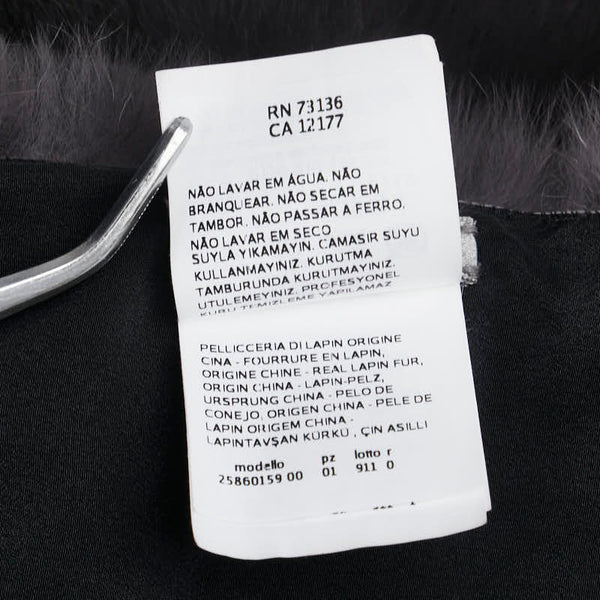 マックスマーラ SPORTMAX マフラー レッド グレー ラビットファー レディース MAX MARA 【中古】