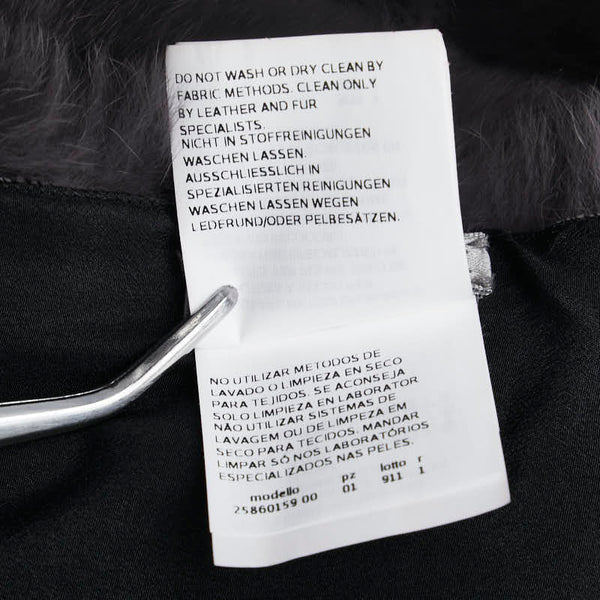 マックスマーラ SPORTMAX マフラー レッド グレー ラビットファー レディース MAX MARA 【中古】
