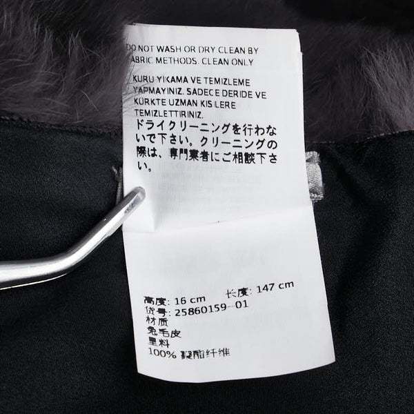 マックスマーラ SPORTMAX マフラー レッド グレー ラビットファー レディース MAX MARA 【中古】