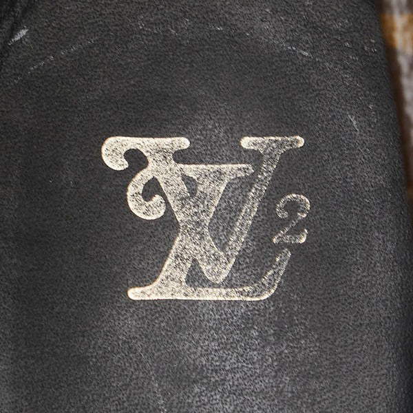 ルイ ヴィトン モノグラム ×NIGO ヴォルテールライン タッセル ローファー サイズ：7 ブラウン ブラック PVC レザー メンズ LOUIS VUITTON 【中古】