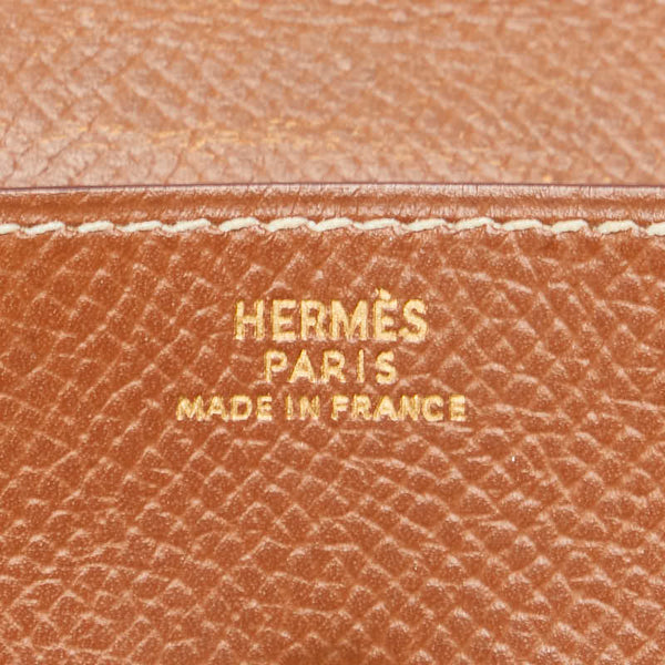 エルメス ル ヴァンキャトル コインケース 小銭入れ ブラウン クシュベル レディース HERMES 【中古】