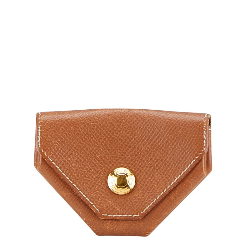 エルメス ル ヴァンキャトル コインケース 小銭入れ ブラウン クシュベル レディース HERMES 【中古】