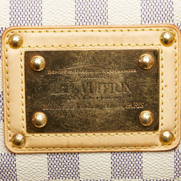 ルイ ヴィトン ダミエ アズール バークレー  ハンドバッグ トートバッグ N52001 ホワイト PVC レザー レディース LOUIS VUITTON 【中古】